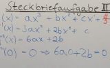 Steckbriefaufgabe III – mit Integralrechnung